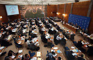 Assembléia em Porto Alegre, Brasil.