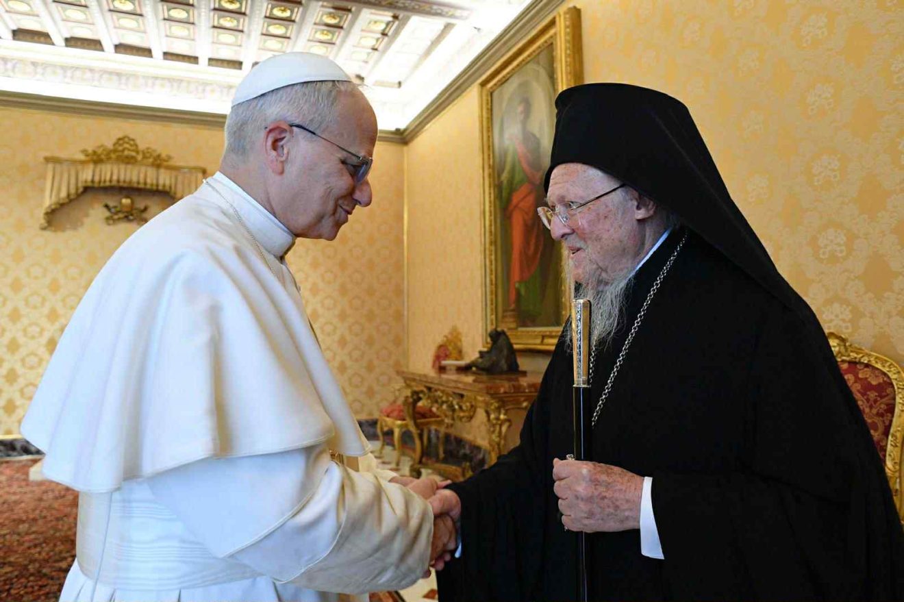 Patriarca Ecumênico Bartolomeu é recebido novamente pelo Papa Leão XIV no Vaticano